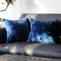 Housse de coussin carrée en velours doré, 70 × 70cm, taie d'oreiller de luxe douce pour canapé-lit, salon, lit de maison, 50x70cm, nouveau 6