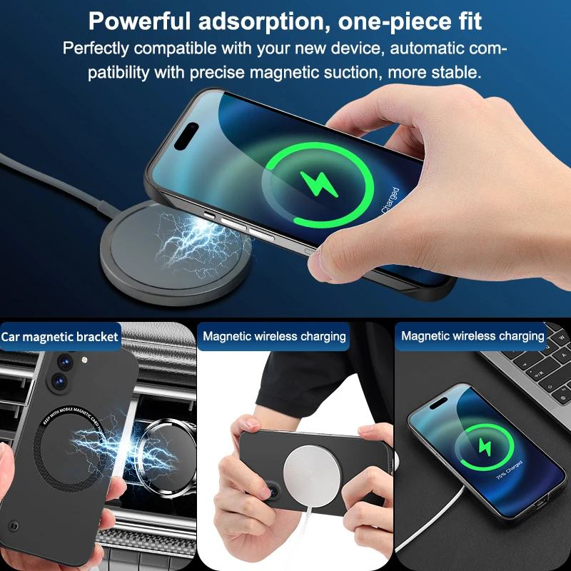 Ultra Thin Frameless Magnetic Matte Phone Case