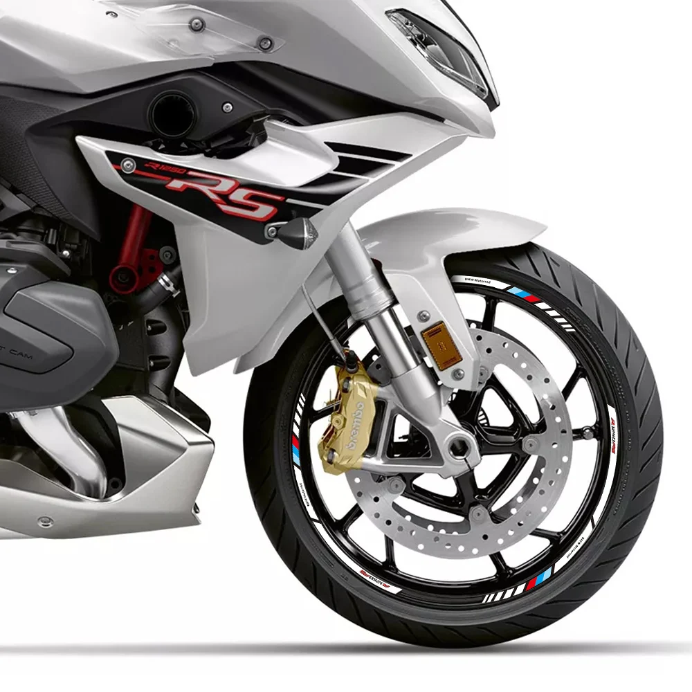 バイクホイールハブステッカー反射ストライプ装飾的リム防水