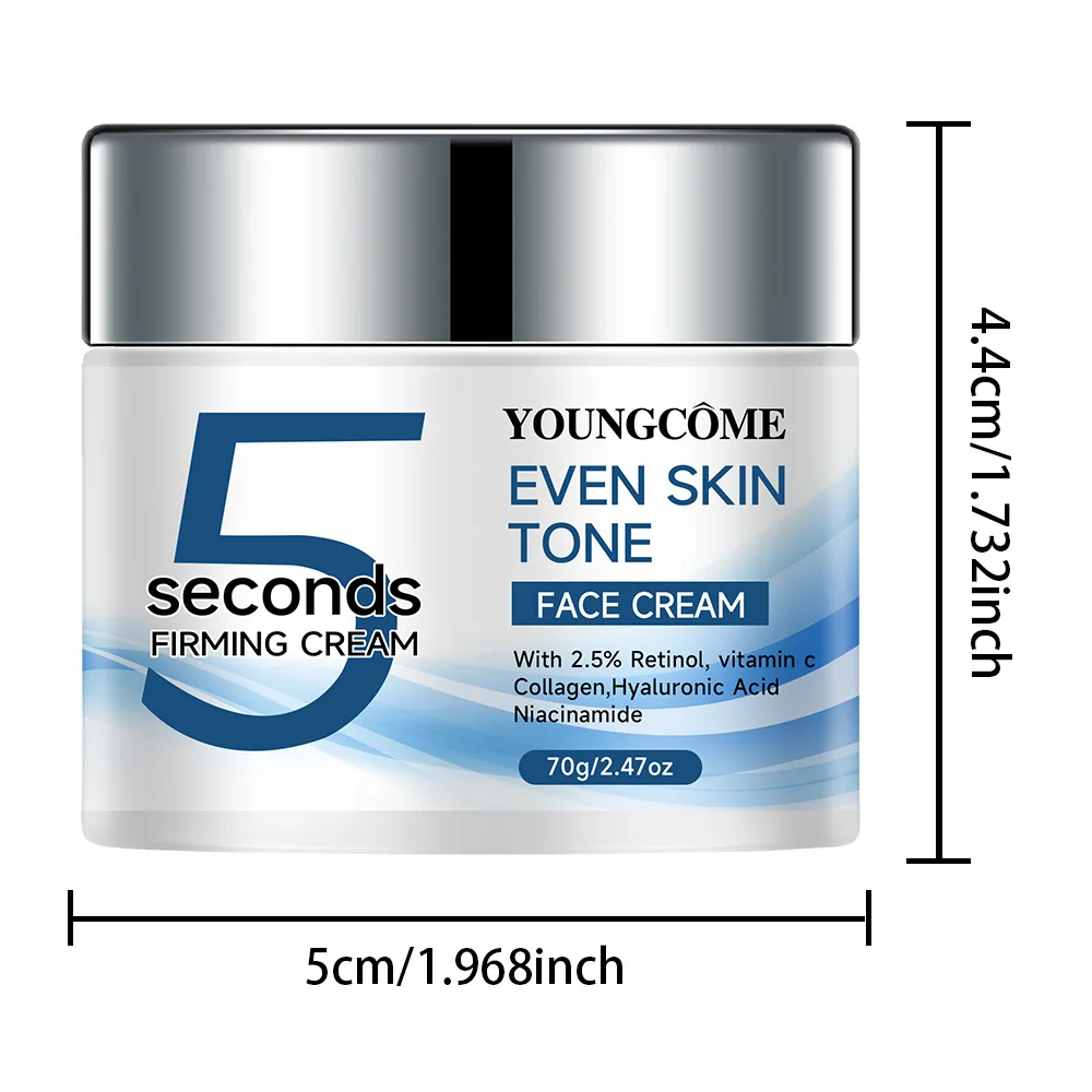 5 Seconds Retinol Anti-Wrinkle Cream Instant Anti Aging Line Fade Cream Firming Face Fine Skin Moisturizing Care Lifting Cream