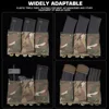 Tactical 5.56 7.62 Magazine Pouches Lightweight Elastic Fast Draw Airsoft Mag Pouch MOLLE Vest Belt Waist Bag Triple Open Top 6