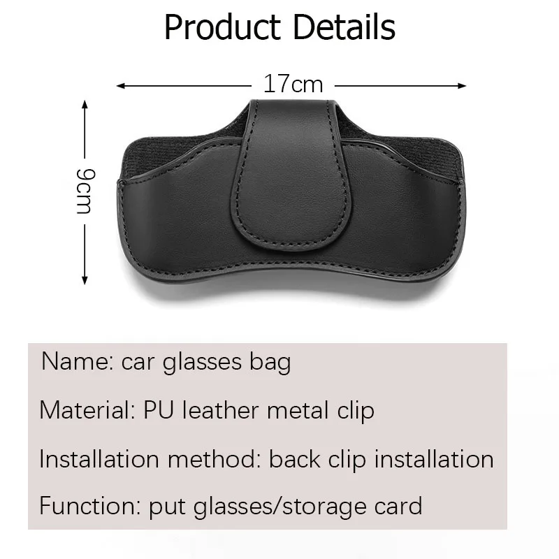 자동차 선바이저 자석 안경 케이스 선글라스 보호 가방 리샹 IDEAL One Auto L9 L6 L8 L7 i8 i6 Mega용