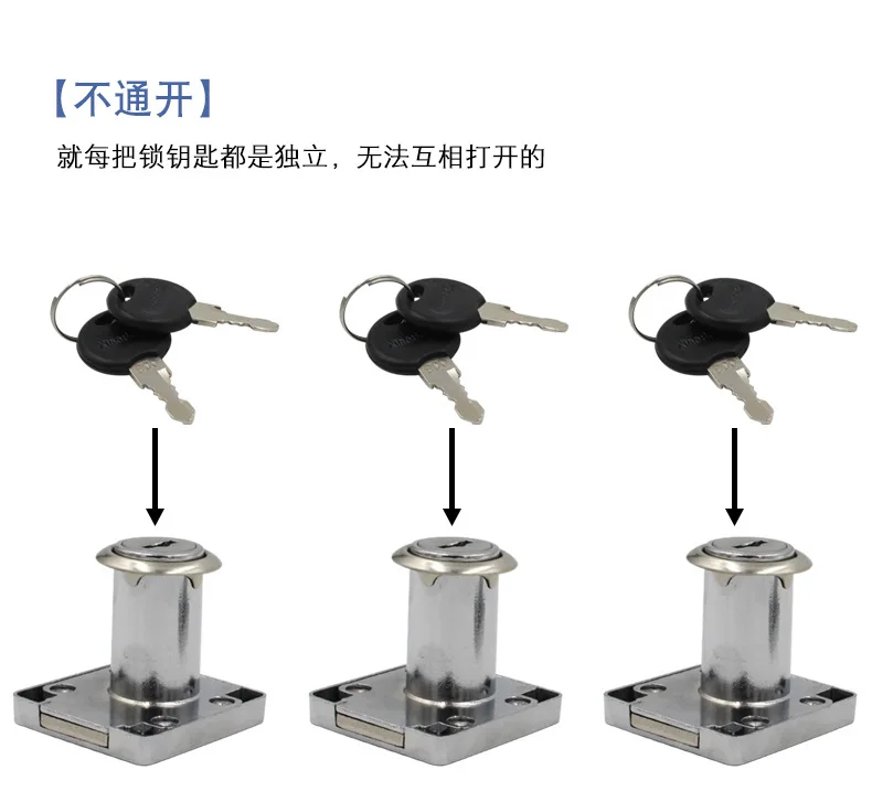Description Picture 6 of item16/20/25/30mm Security Lock Filing Cabinet Post Mailbox Drawer Cupboard Locker Security Furniture Locks Drawer DIY Cabinet Tools
