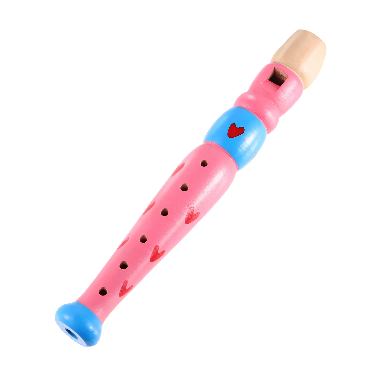 Toyvian 6 홀 피콜로 플루트 악기, 나무 녹음기 음악 교육 장난감