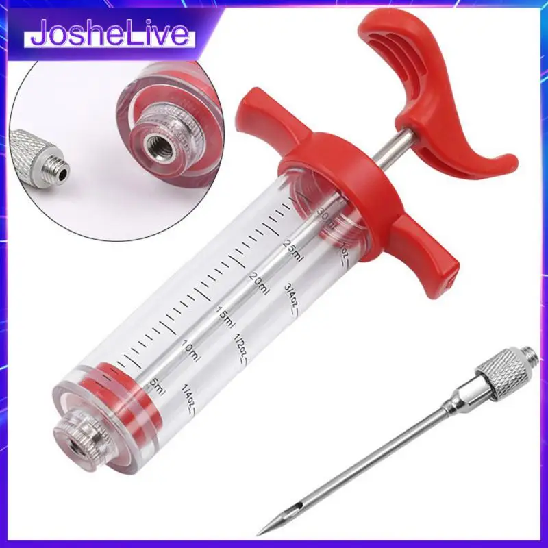 Red Durable Turkey Syringe Food Grade Kitchen Syringes Bbq Meat