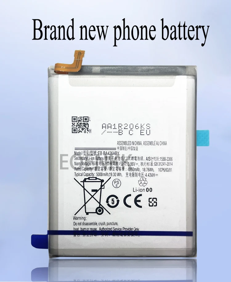 100% high capacity EB-BA426ABY Battery For Samsung  A326/ A725/ M22/ M225/ M32 5G/ Phone Replacement  Bateria