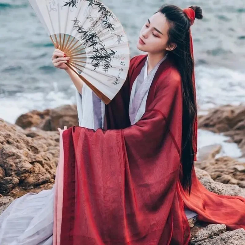 

Hanfu Dress Women Chinese Traditional Hanfu Set Female Cosplay Costume Summer Hanfu Red For Women