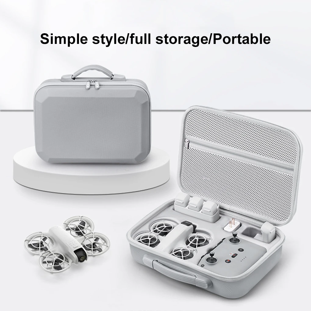 Storage Bag for DJI NEO Integrated Carrying Case Handbag Travel PU Suitcase with Shoulder Strap Drone Accessories