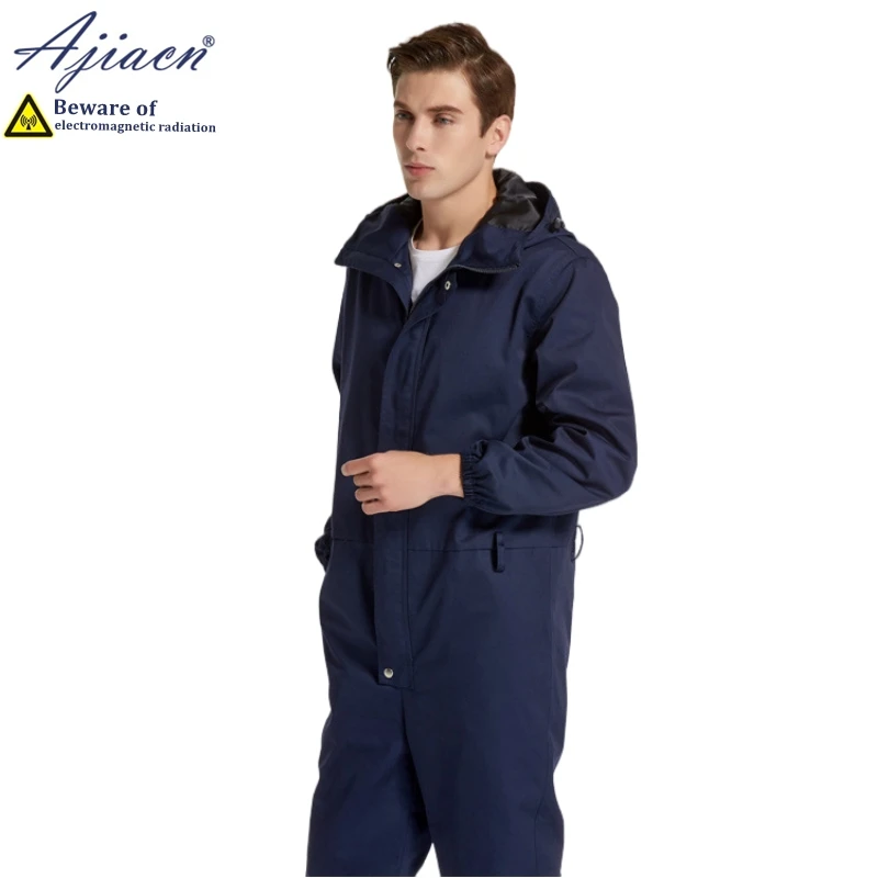 Anti-radiation coveralls EMC laboratory, Electrical equipment room Electromagnetic radiation shielding clothing