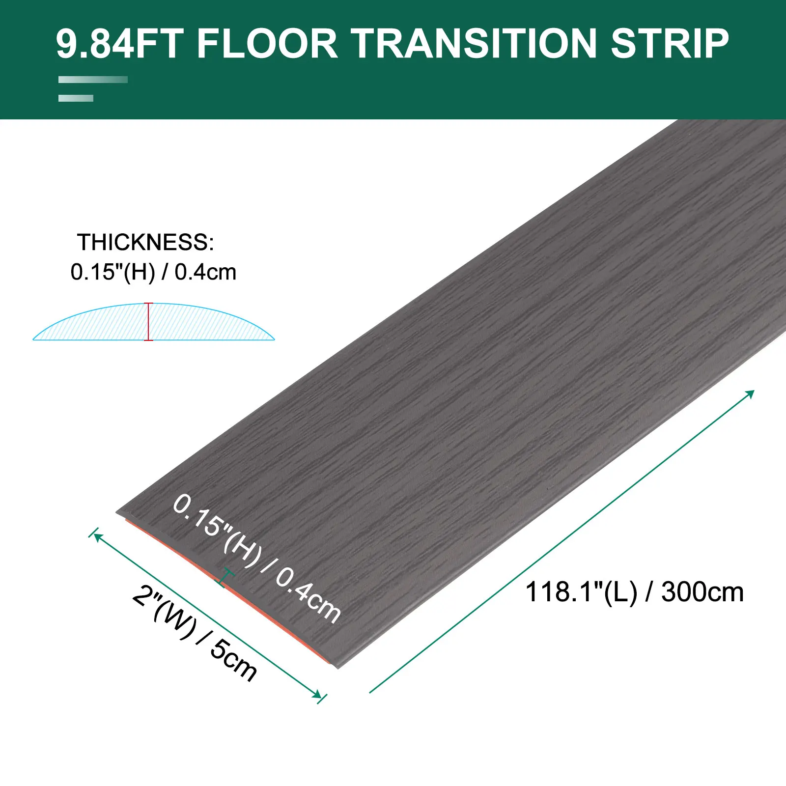Auto-adesivo Floor Edging Trim Strip, Tiras de