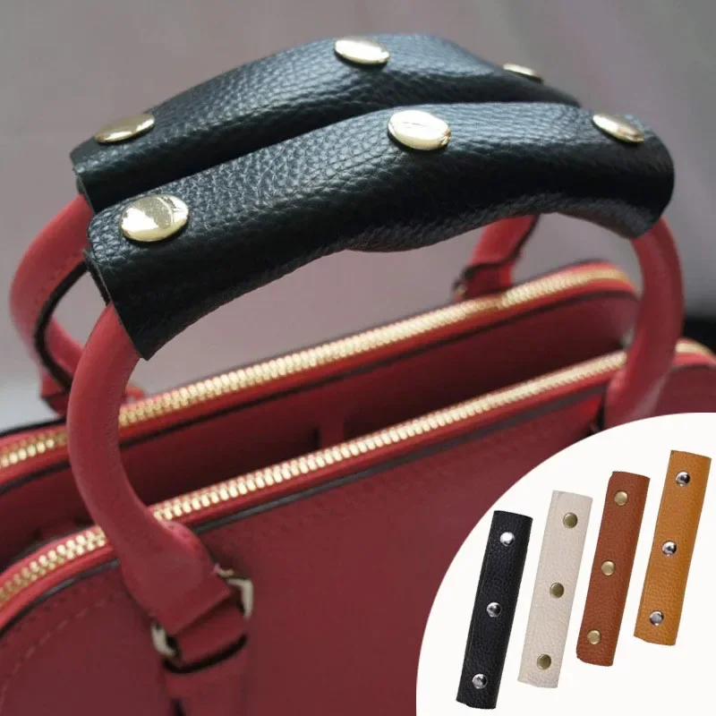 Women's Luggage Bag Leather Grip Protector Cover PU Handbag Handle Wrap Saddle Clasp Suitcase Tote Strap Chain Bags Accessories