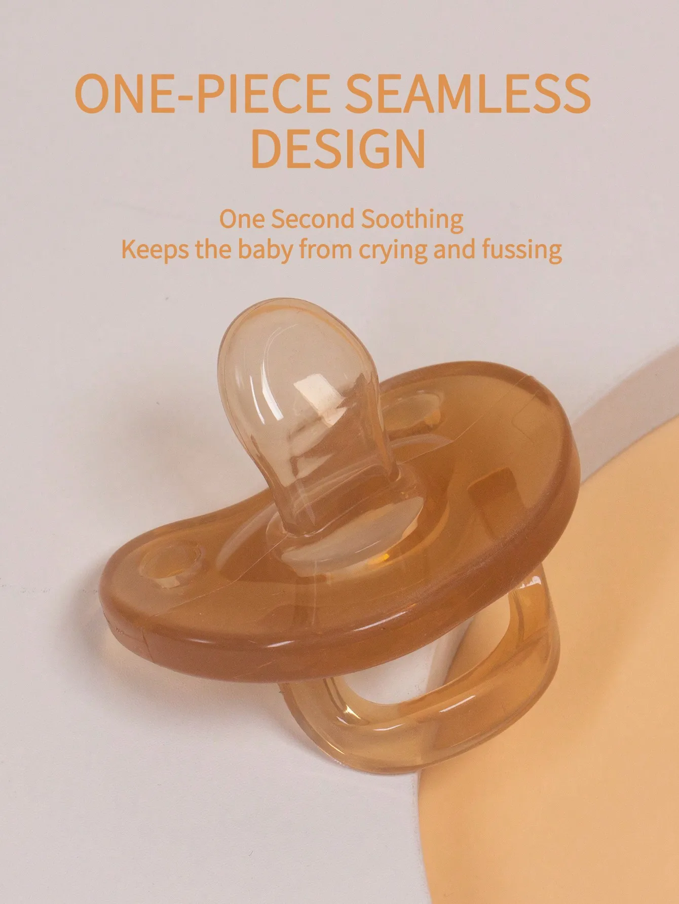 Silicone Pacifier 1 Pcs Baby Pacifier For Soothing Nighttime Sleep Flat Soft Breathable Design Baby Reborn Silicone For Accessories Newborn
