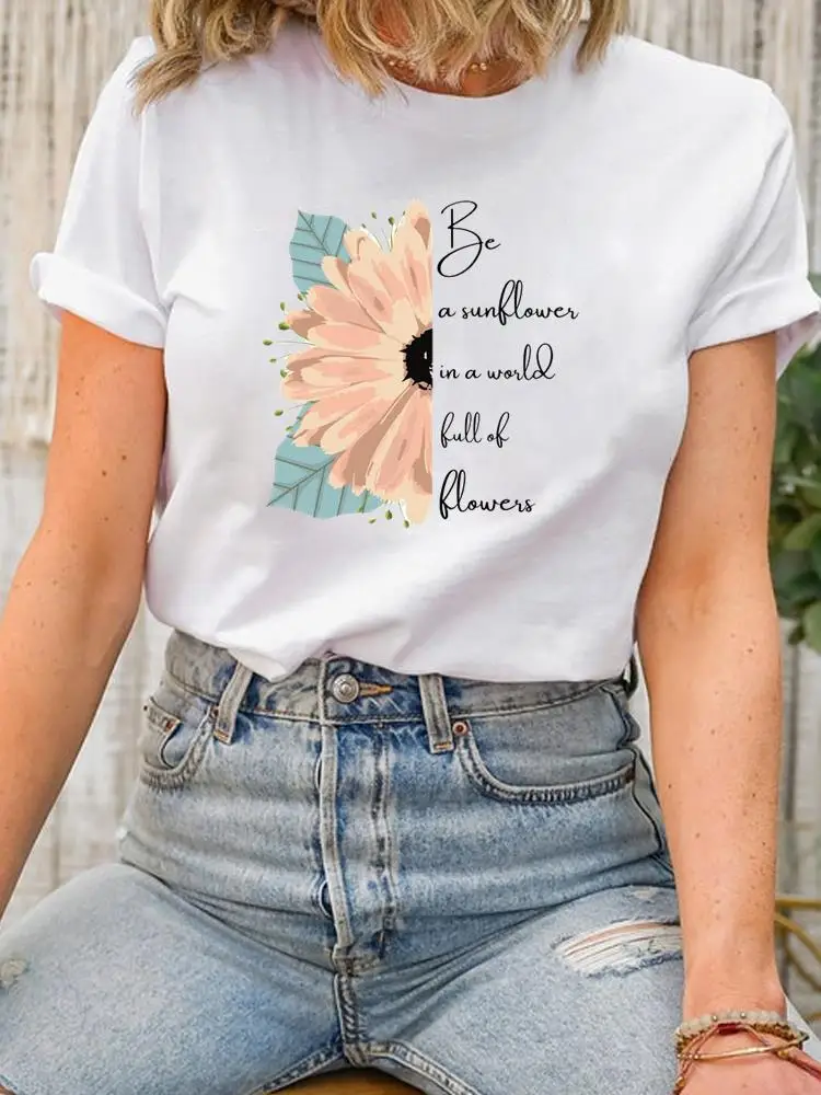 Butterfly Trend Cute 90s Short Sleeve Lady Female Shirt Tee Fashion Clothes Women Print Spring Summer Graphic T-shirt