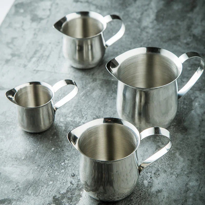 Milk Frother Jug Milk Frothing Jug Non Stick Stainless Steel Milk Frothing Pitcher Espresso Coffee Barista Craft Latte Cappuccino Cream Frothing Jug Pitcher
