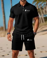 Polo d'été haut de gamme pour homme, séchage rapide, respirant, style décontracté et professionnel, style sportif, ensemble à manches courtes 2