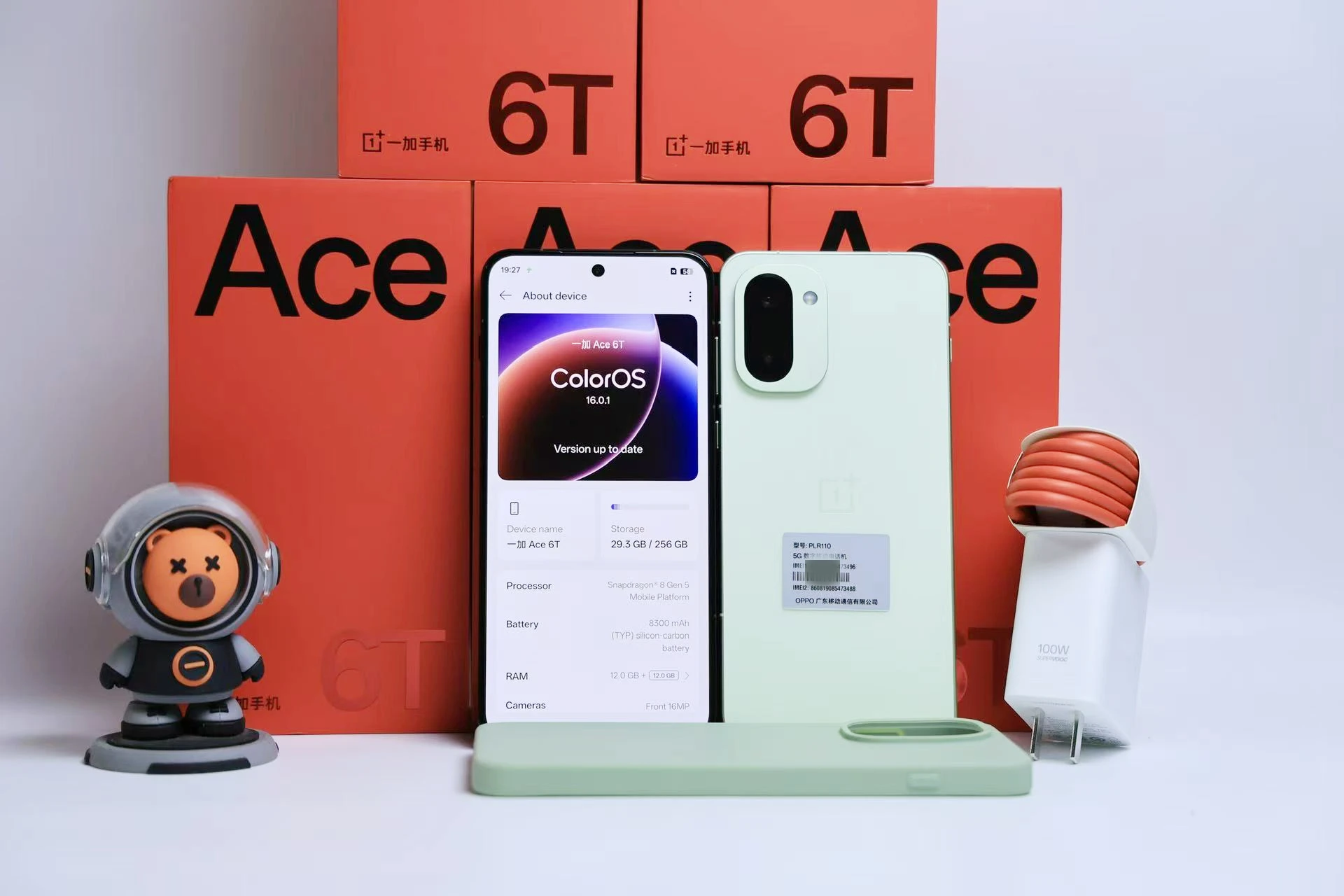 NEW OnePlus Ace6T 5G Unlocked Snapdragon8 Gen5 6.83 inch AMOLED 165HZ 8300mAh SuperVOOC100W Charge 50MP Google ColorOS16 ACE 6t