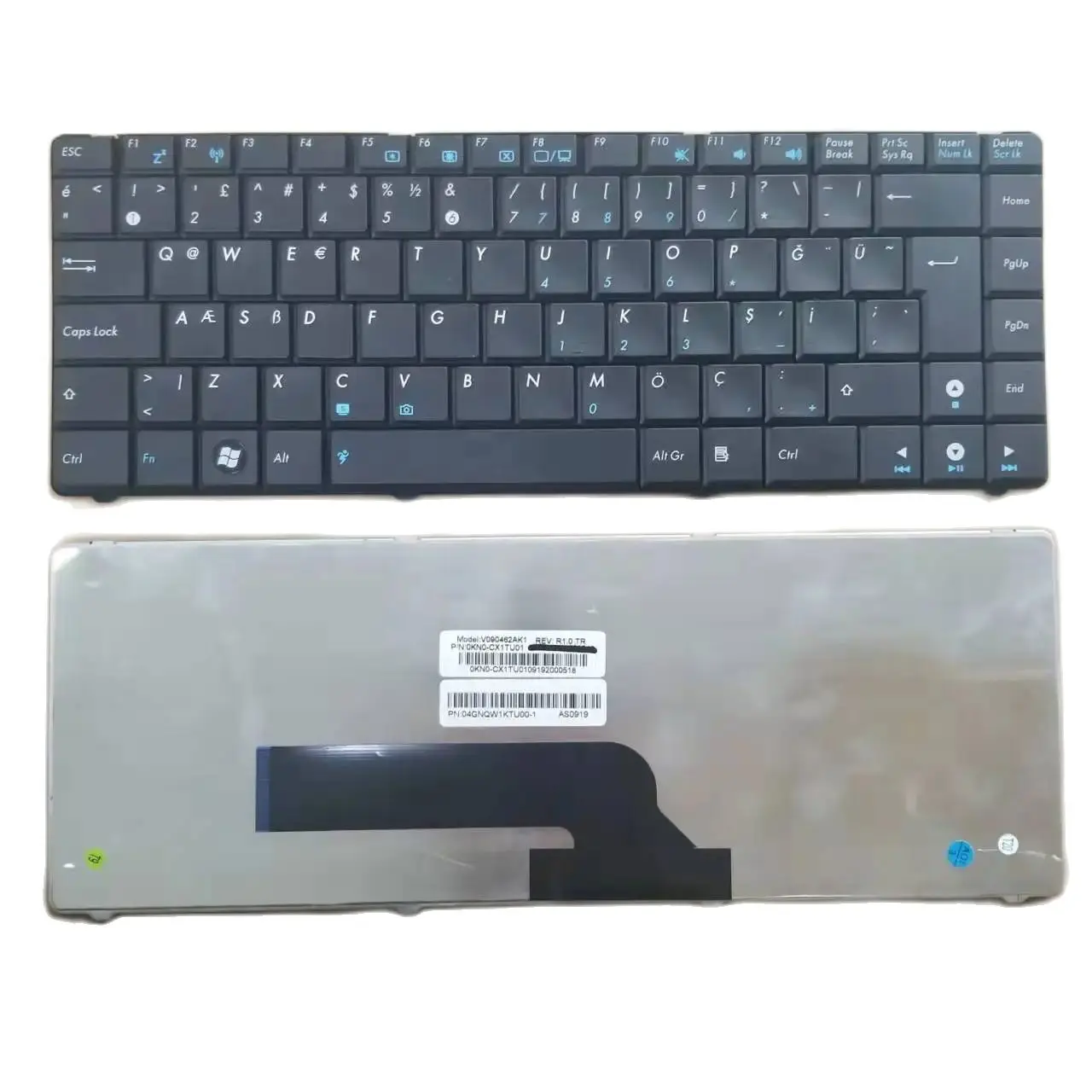 

Новая турецкая Клавиатура TR для Asus K40 K40ab K40ac K40ad K40af K40c K40id K40ie K40ij X8A черная V090462AK1