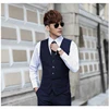 Fashion Single Breasted Suit Vests for Men Grey Black High-end Male Waistcoat Slim Fit Formal Business Casual Vest Plus Size 7XL 4