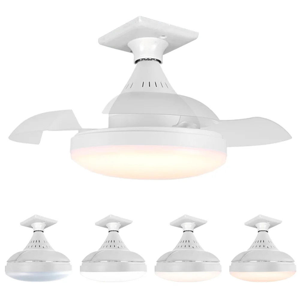 Smart LED Ceiling Fan Light Remote Control APP Adjustable Color Temperature Brightness Lamps Living Room Bedroom Indoor Lights