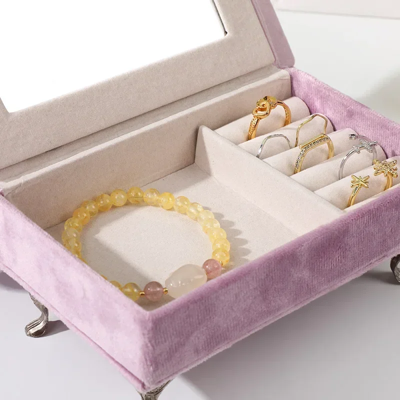 Pink Sofa Shape Jewelry Box Beautiful Case Fashion Jewellery Store Showcase Holder Organizer Cigarettes Box