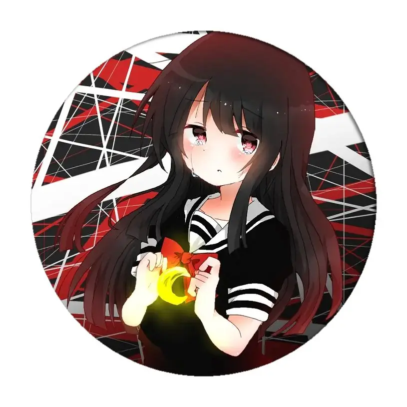 Frete grátis anime menina mágica local broche asagiri aya cosplay emblemas  para roupas mochila decoração pino jóias - AliExpress