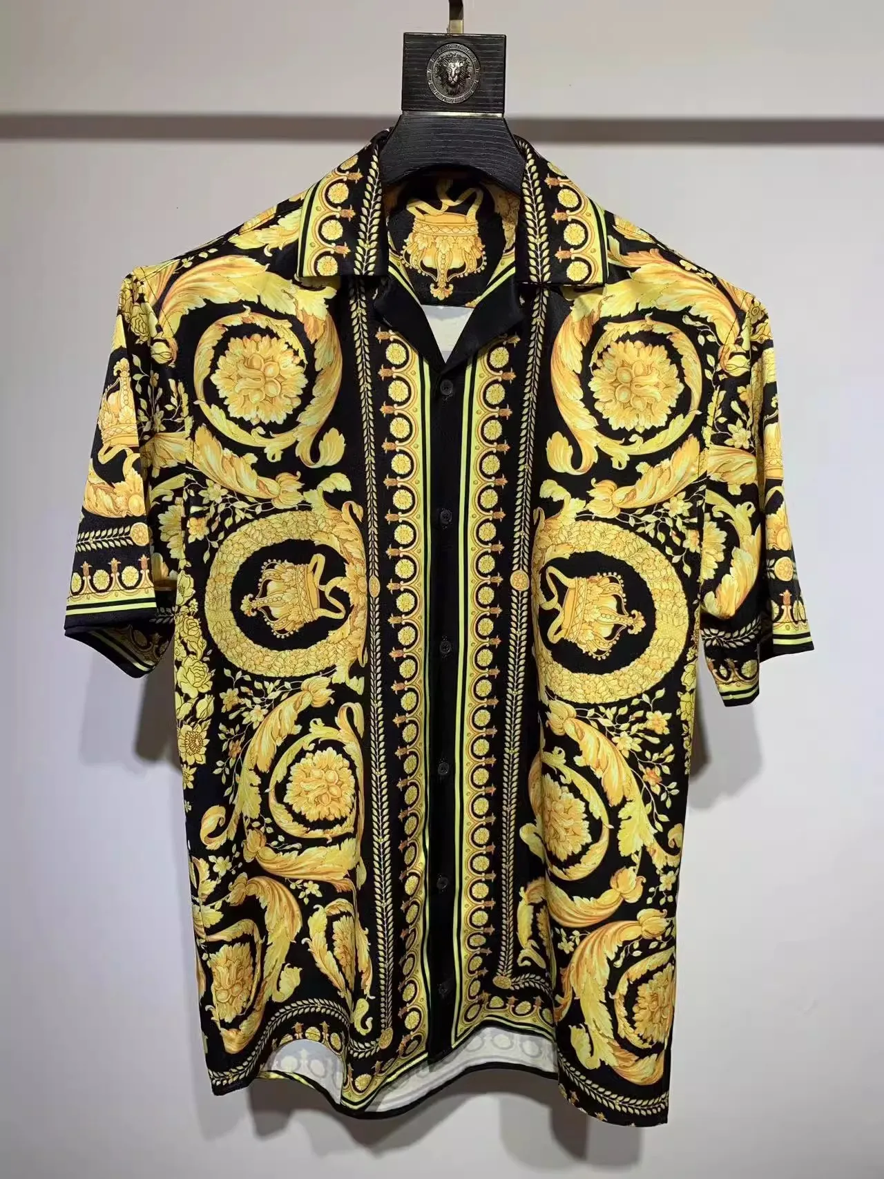 A03821 Fashion Men's Shirts Runway Luxury famous Brand European Design party style Men's Clothing