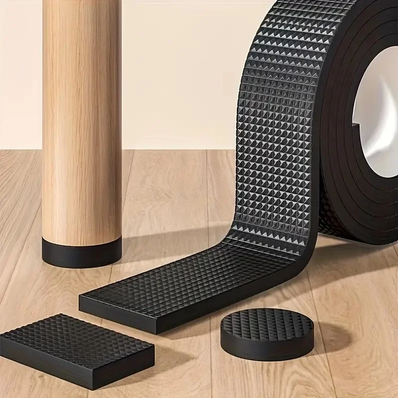 Premium Black Felt Furniture Pads - Thick, Non-Slip, Soundproof, Floor Protectors - Customizable