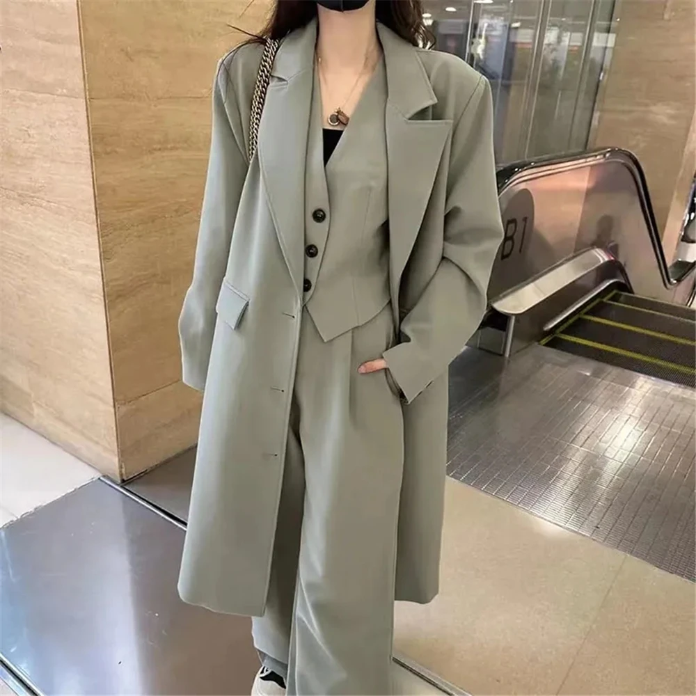 Long-Sleeved Loose Three-Piece Suit