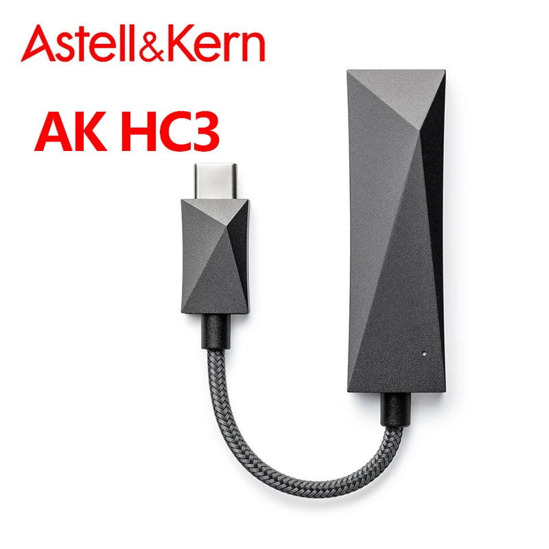 

Astell&Kern AK HC3 USB DAC Cable Portable Hi-Fi Dual DAC AMP With ES9219MQ MQA Dual-shielded Cables Supports iOS&Android Devices