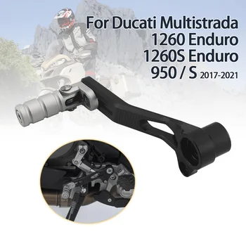 Leva del cambio del motociclo leva della frizione regolabile leva del cambio asta cambio rapido per Ducati Multistrada 950 950S 1260 1260S argento