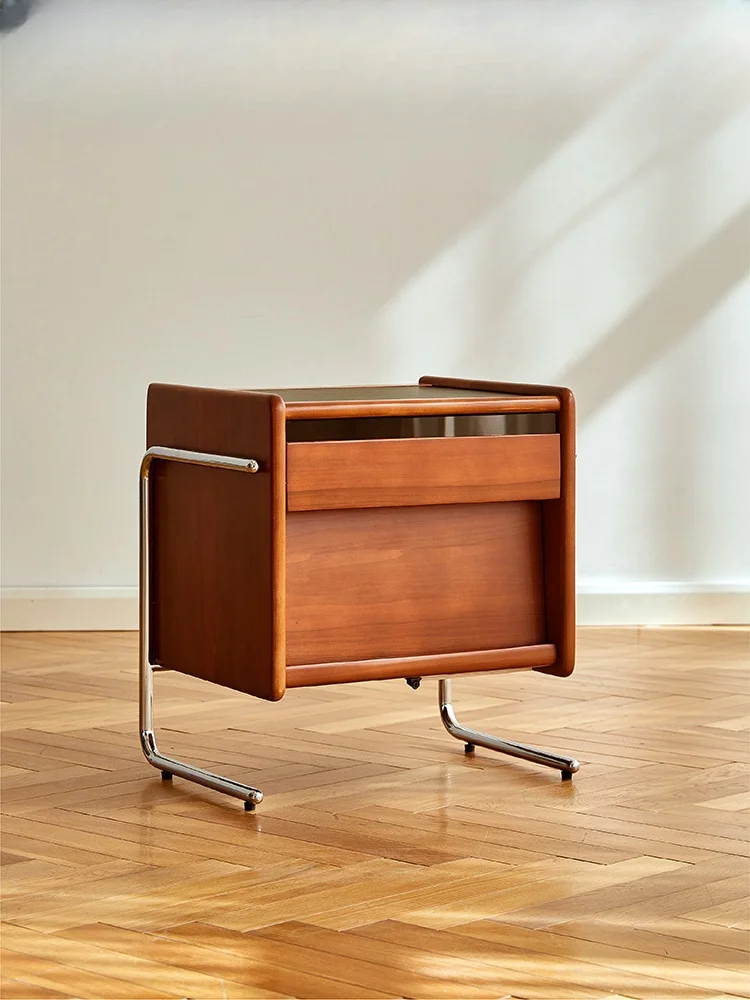 

Деревянный минималистичный прикроватный столик в стиле ретро, современные ночные столики с ящиками для хранения, мебель для спальни HYNT