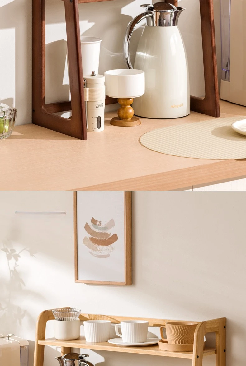 New Kitchen Shelf Countertop Multi-functional Electrical Storage Rack Multi-layer Cup Holder Household Storage Rack Plate Rack