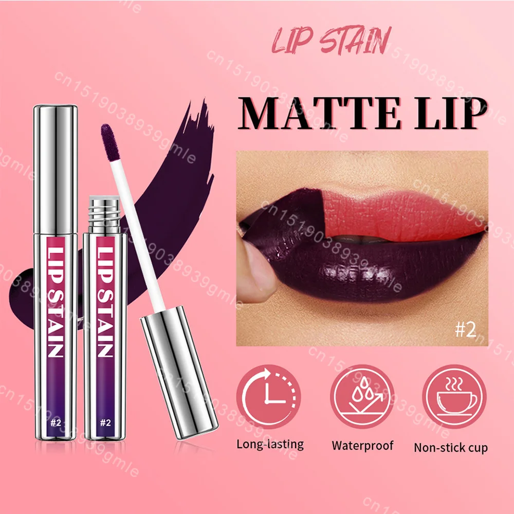Peel Off Lip Stain Long Lasting Waterproof Pink Lip Tint Transfer Proof Non Stick Cup Natural Stain Women's Cosmetics Lip Makeup,Lip Tint,Lip Stain