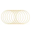 10 Pcs Metal Dreamcatcher Hoops Craft Rings Round Wreath Wire Home Decor Wind Chimes Hanging Projects Tassel Plant Macrame Gifts 1