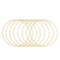 10 Pcs Metal Dreamcatcher Hoops Craft Rings Round Wreath Wire Home Decor Wind Chimes Hanging Projects Tassel Plant Macrame Gifts 1