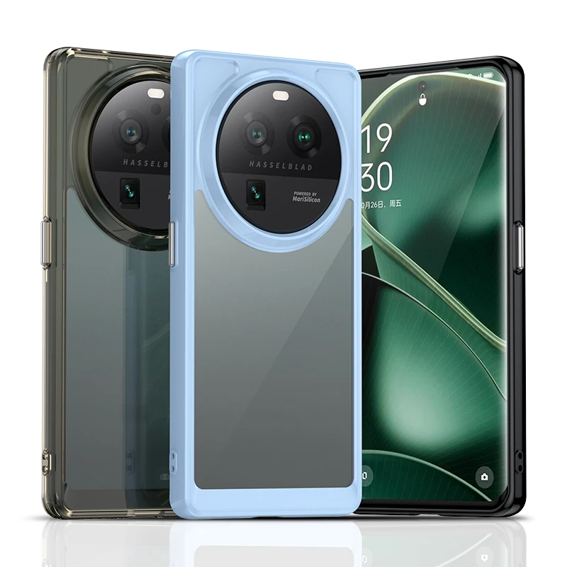 Per Oppo Find X6 Pro Clear Case Per Oppo Find X6 Pro Cover Funda Hard Traslucido Antiurto Paraurti Per Telefono Per Oppo Find X6 Pro