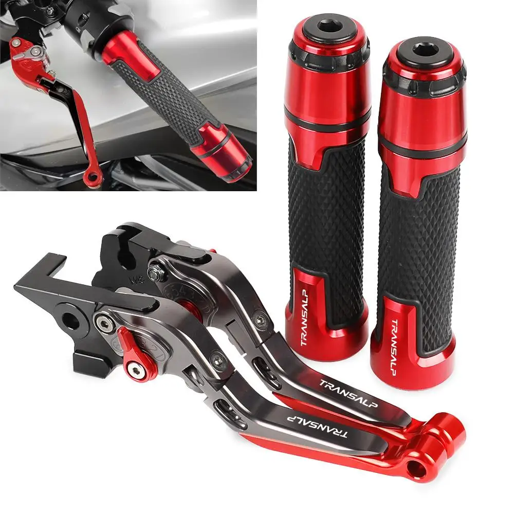 

TRANSALP 600 Motorcycle CNC Brake Clutch Levers Handlebar knobs Handle Hand Grip Ends FOR HONDA TRANSALP 600 VP VR VS 1993-1994