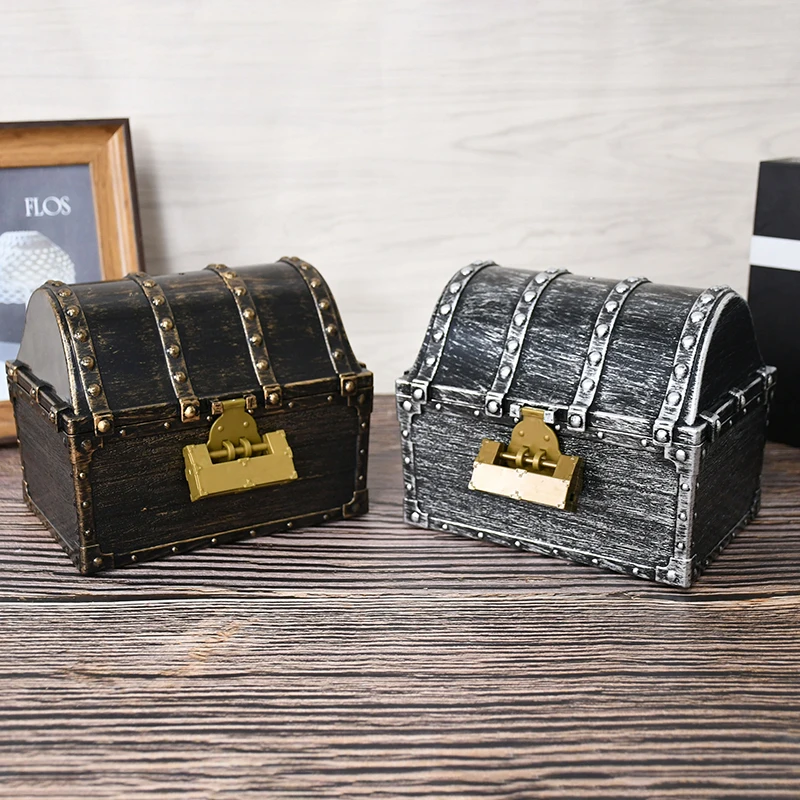 Pirate Theme Treasure Chest Toy Box for Halloween Party Favors