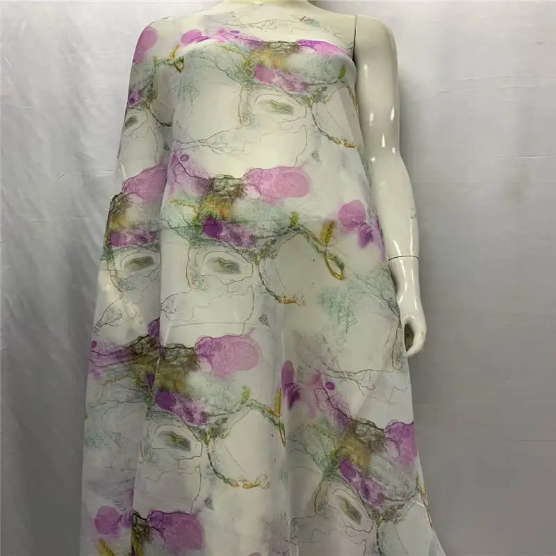 

5 Yards/piece fashing design high quality cotton printed african lace fabric for women's dresses sewing material.L571