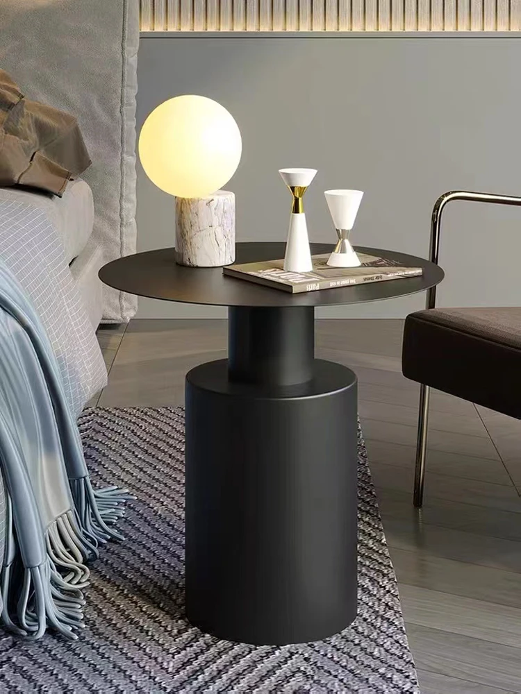 Luxury modern bedside table living room small coffee table creative round Simple coffee bedside