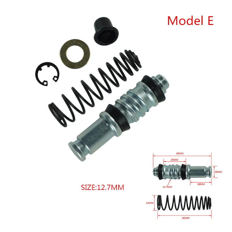 1Set Motorcycle Clutch Brake Pump 14mm 12.7mm 11mm Piston Plunger Repair Kits Master Cylinder Rigs Repair Fit Motocross/Scooter