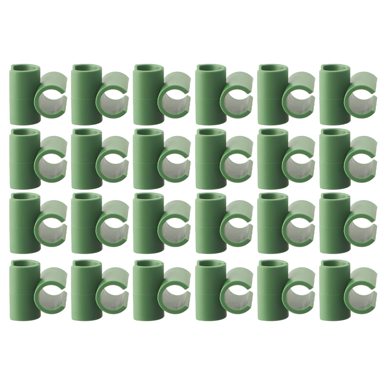 50pcs Plant Trellis Connector Clip 16mm Stake Clips Gardening Support Connector For Fixed Garden Frame Rod Greenhouse Clip