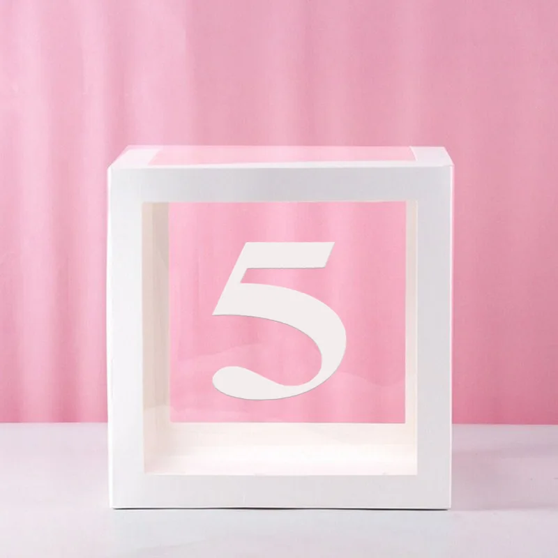Clear Balloon Box for Baby Shower, Birthday, or Wedding Party Decorations