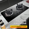Gas Stove Household Embedded Double Stove Tempered Glass Gas Hob Cooking Machine Liquefied Gas Natural Gas Stove 1