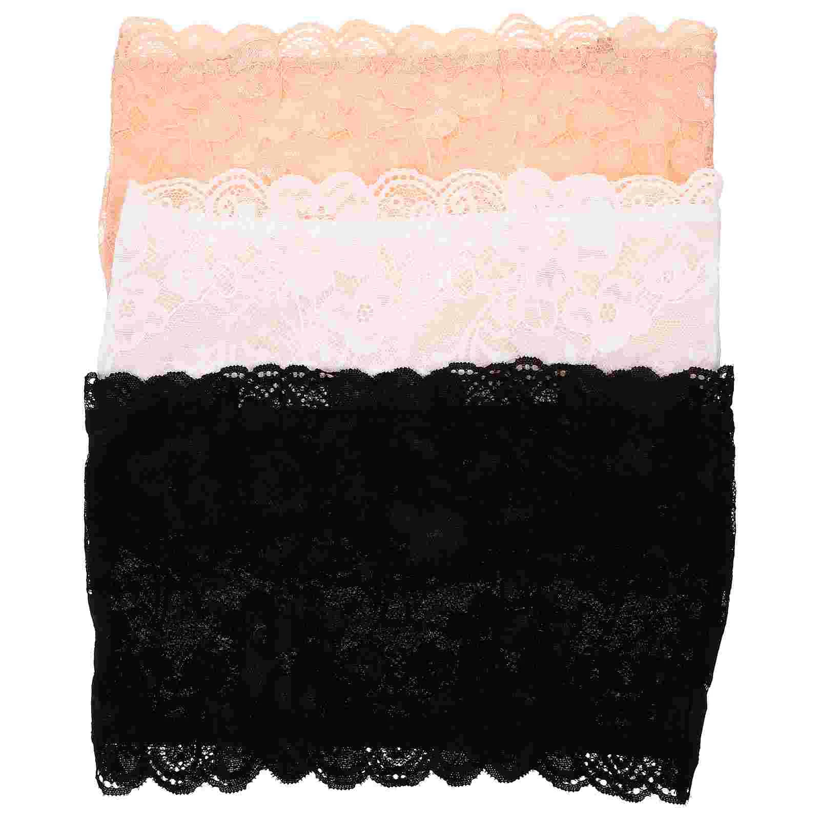 

Strapless Bandeau Bra Women's Non Padded Floral Lace Wireless Stretchy Tube Top Chest Tube Tops