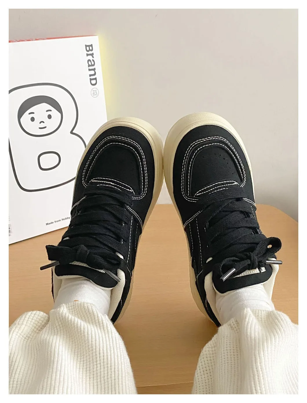 2024 New Spring Thick Sole Women Board Shoes Wine Red Canvas Shoes Women Shoes Lace up Fashion Mixed Color Sports Shoes 24-161