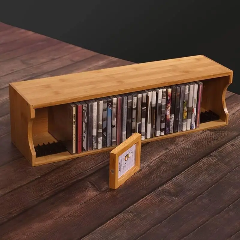 Shelf Organizer Cd Organizer Rack Luxury Portable Capacity Display Storage CD Rack Large Almacenamiento Cd Music Furnitures
