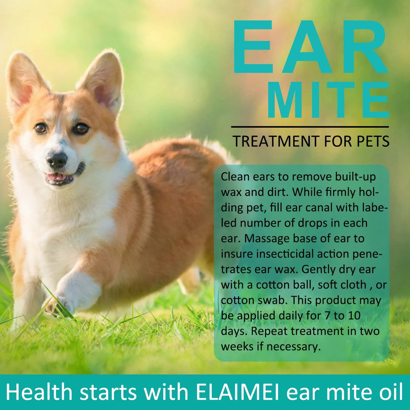 22ml Dog Cat Ear Cleaner pet ear medicine
