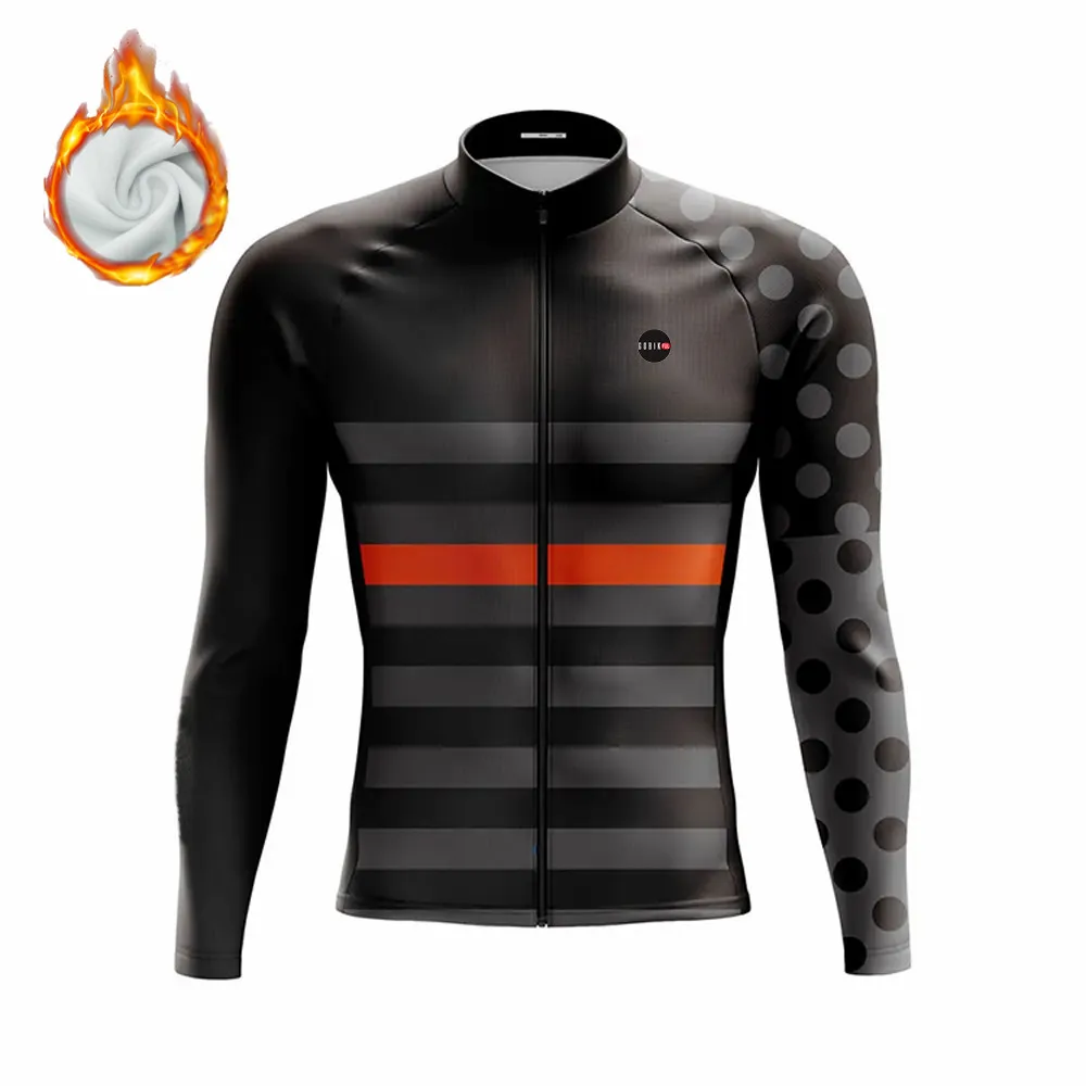Cycling Jersey Cycling Shirt Winter Cycling Men's Long Sleeve Jackets Thermal Fleece Bicycle Jersey Ciclismo Racing Jacket Roadbike Shirts