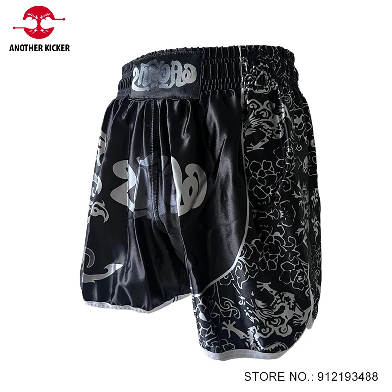 Muay Thai Shorts Kids Adult Boxing Shorts Lightweight Wrestling MMA Workout Trunks Men Women Satin Sanda Fight Kickboxing